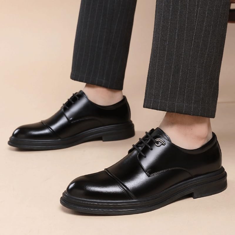 Men's Fashion Orthopedic Shoes Classic Lace Up Wingtip Oxford Shoes Mens Dress Shoes for Weddings, Parties, Work, Church, Pro2