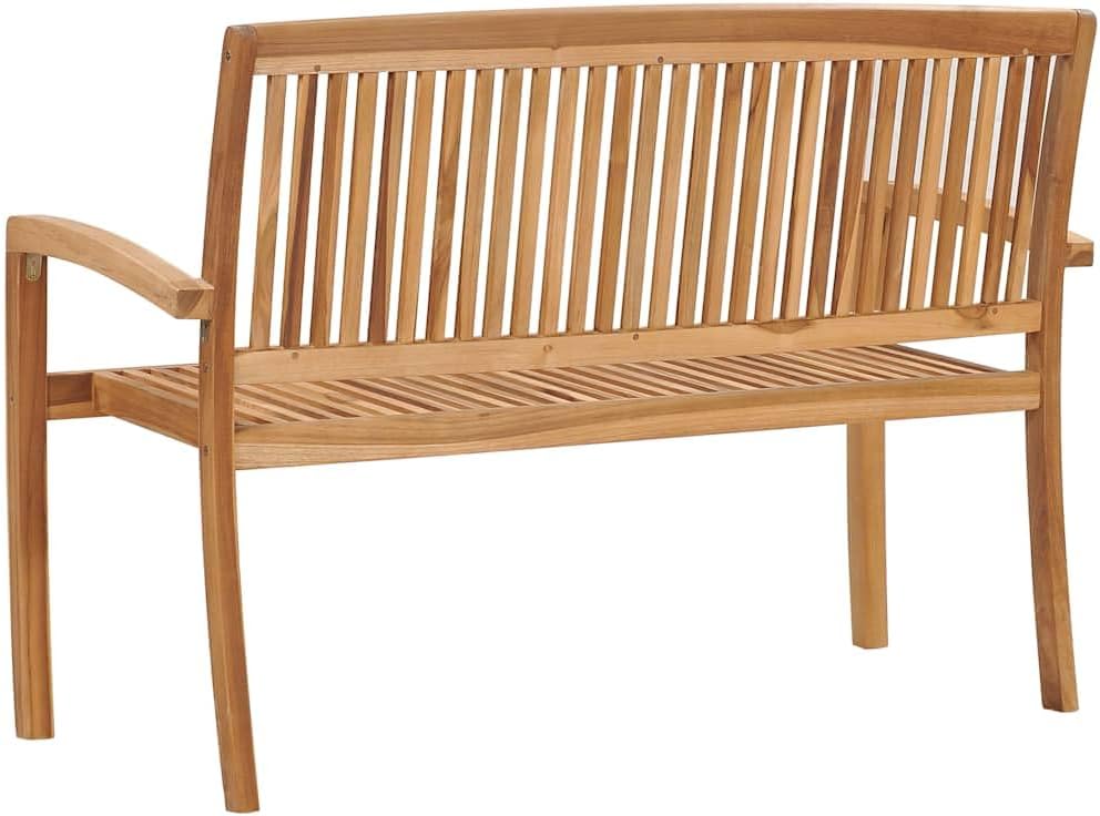 Garden Bench Natural Teak Solid Teak Wood,The Durable & Comfortable 2Seater Teak Garden Bench for Outdoor Use Patio Furniture