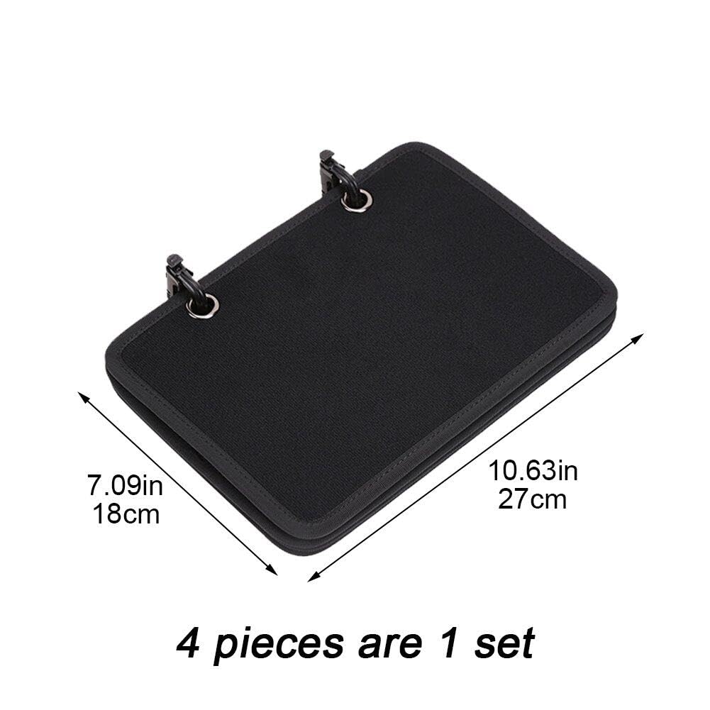 4 Stks/set Patch Display Houder Flip-page Patch Boek Patch Boekje Organizer Display Panel Board met Verwijderbare D Ring Gespen