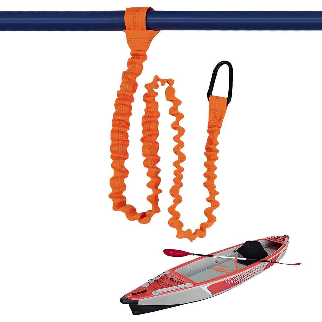 Leash pagaia kayak, corda pagaia anti smarrimento, laccio remo canoa SUP, leash elastico pagaia barca pesca, accessorio sicurezza kayak canoa escursioni acqua