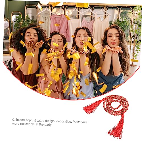 VOSAREA Vintage Japanese Yukata Tassel Waistband Belt Embroidered Kimono Waist Decoration for Women Classic Chic Style Durable and Decorative Accessory for Japanese Kimono and Skirts3