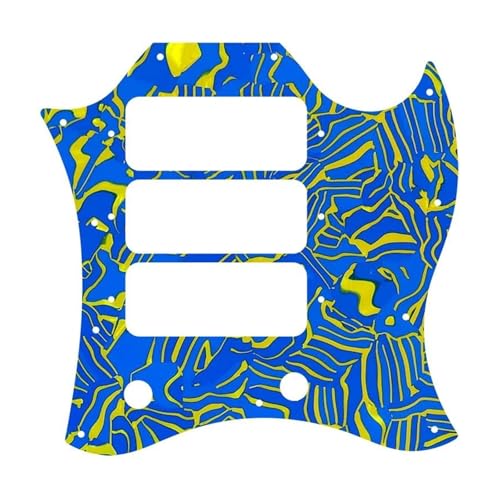 エレキギターのピックガード裏 SG HHH P90 フルカバーギターピックガード(6)