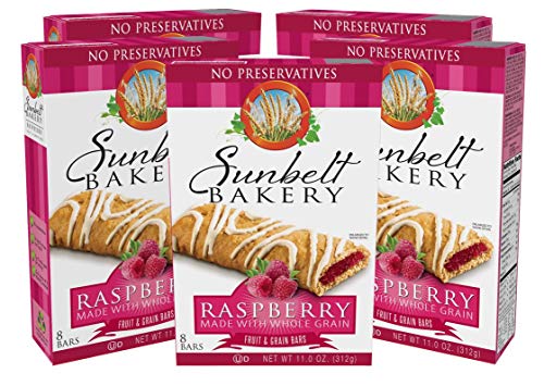 Sunbelt Bakery's Raspberry Fruit & Grain Bars, 5 Boxes, No Preservatives (40 Bars) image 3