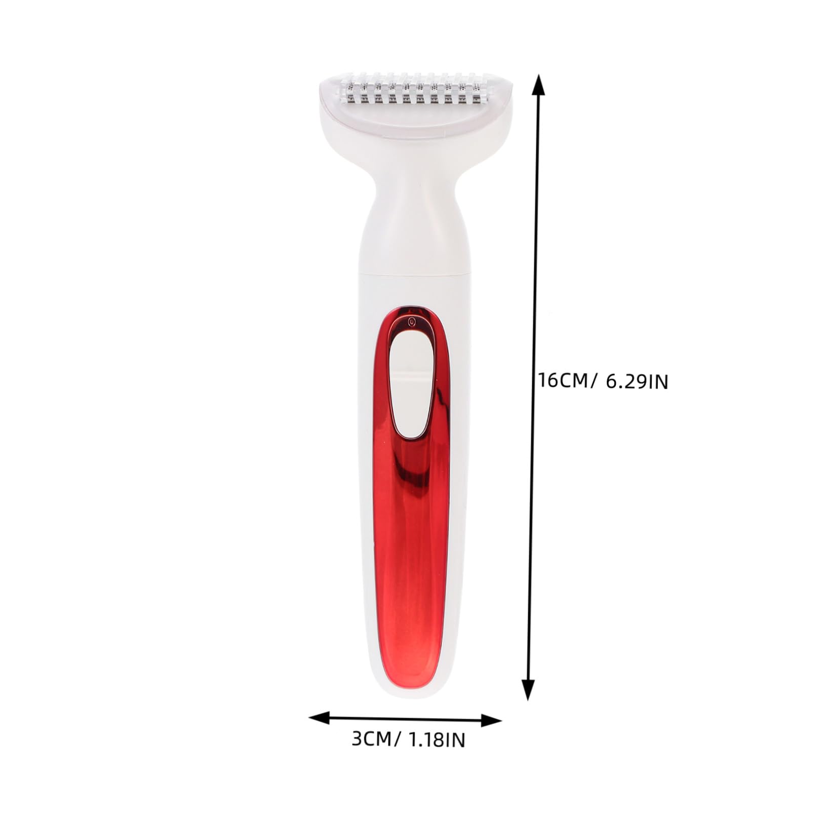 ULTECHNOVO Depiladora Eléctrica Recargable Usb, Herramienta para Afeitar el Cuerpo, Abs, Roja, para Hombre y Mujer, Uso Doméstico y Viajes