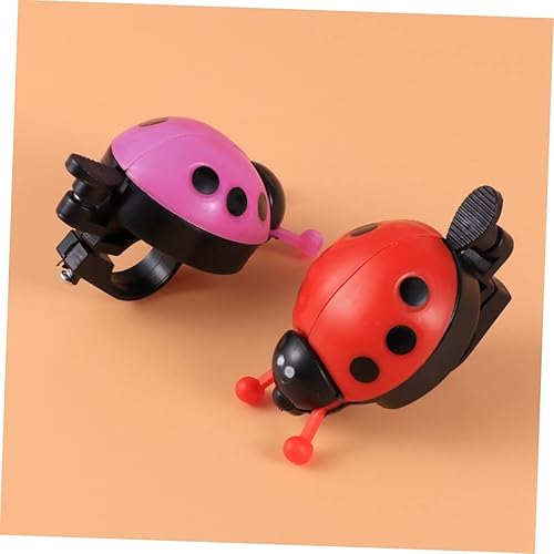 Miniatura 5 de Kisangel Anillos para niños Niñas Bicicletas Niños Campana de Ciclo Campana de Manillar Campana Campana Campana de Mariquita Rojo Rojo Anillo de