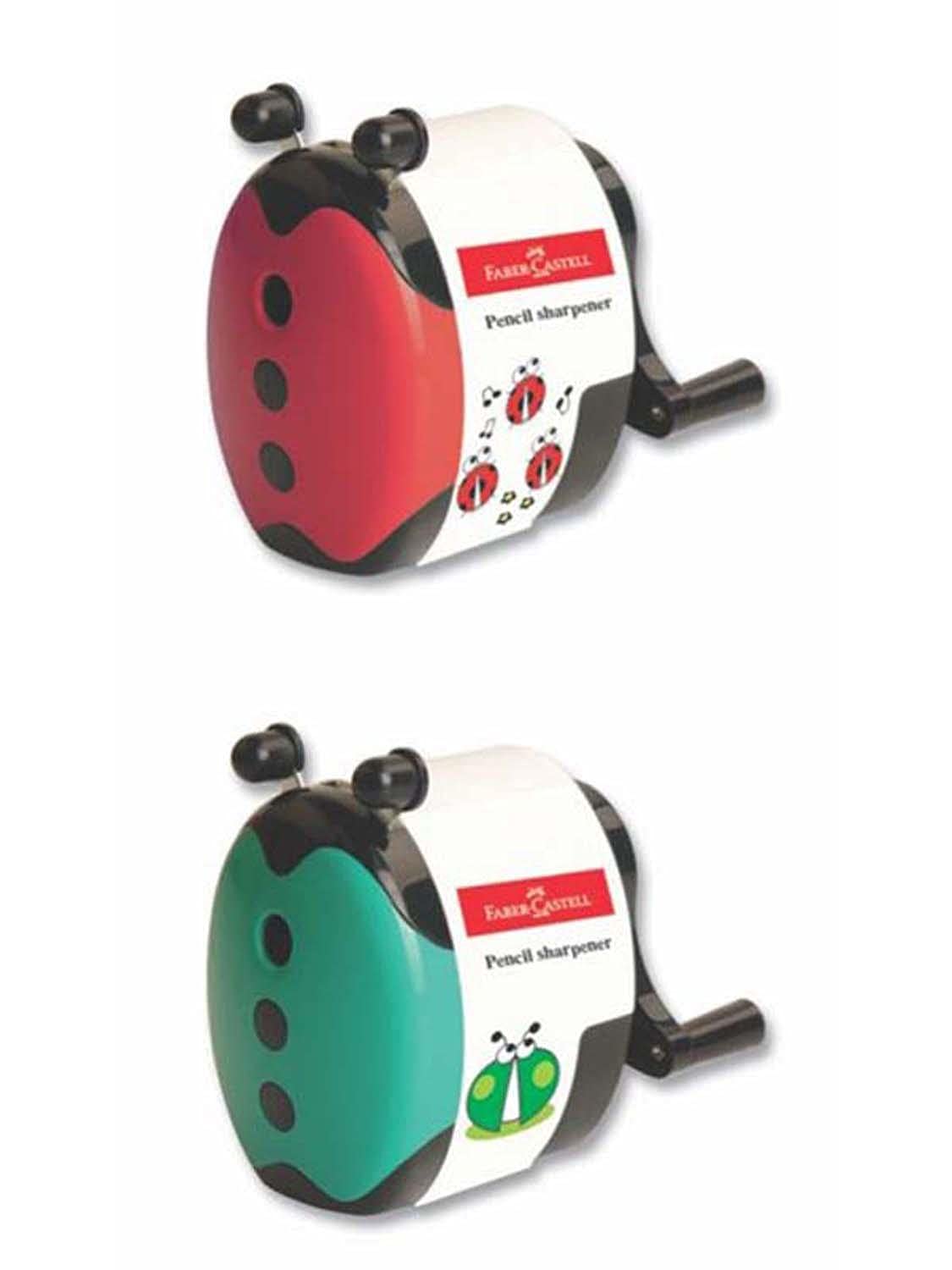 Faber-Castell Coccinella Desktop Temperamatite Verde/Rosso