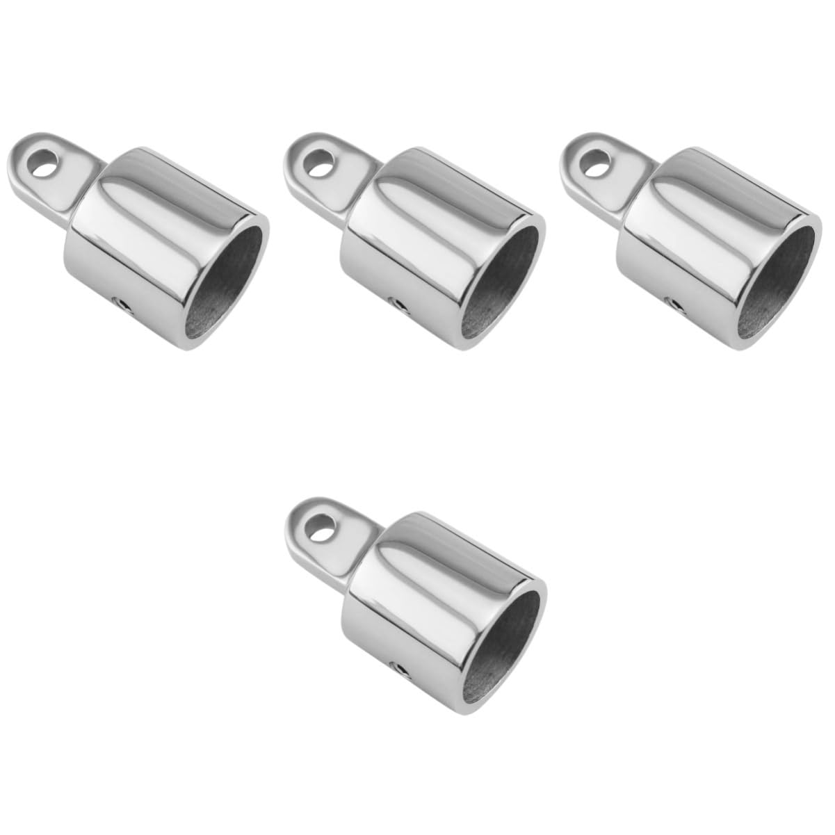 BESPORTBLE 4 Pièces Parties Supérieures du Bimini Accessoires De Bateau Hauts pour Bateaux Chapeaux D'auvent De Yacht Tops Économiseur De Traverse Charnière Marin Acier Inoxydable Silver