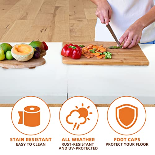 Hklgorg FOLDING TABLE 6 Ft Heavy Duty Working Indoor Outdoor Plastic Folding Utility Party Dining Table Easy To Assemble thumb #4
