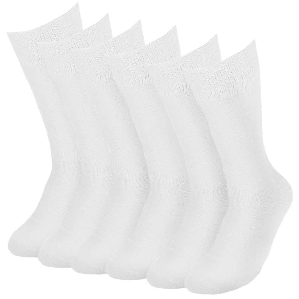 Feraricci Solid Color Casual Dress Socks for Men - Colorful & Comfortable Crew Socks