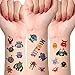 10 Blatt Kinder Tattoo Hautfreundliches Tattoo Wasserdichte Temporäre Tattoos für Kinder Cartoon Aufkleber Temporäre Tattoos für Jungen Kinder Geburtstag Partytasche