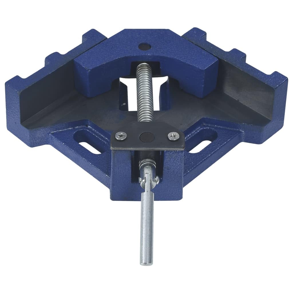 Tornillo de banco angular de hierro fundido de 104 mm con husillo giratorio y cabeza de sujeción, fijación estable para pieza de trabajo, perforación, montaje, reparación, taller
