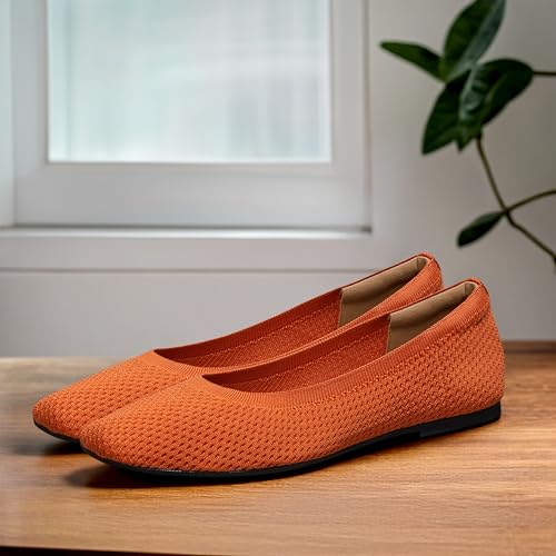 Image of Neeman's Plush Square Flats for Women | Ballerinas & Slip On Casual Shoes| Comfortable & Flexiable