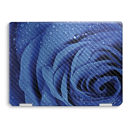 Image of MightySkins Carbon Fiber Skin Compatible with HP Spectre x360 14 inch (2022) Full Wrap Kit - Rose Closeup | Protective, Durable Textured Carbon Fiber Finish | Easy to Apply | Made in The USA