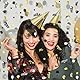 AIVEKE Konfetti 50. Geburtstag Tischdeko - Happy Birthday Streudeko Gold Schwarz, Partydekorationen für Luftschlangen Geburtstage Partys, 15g
