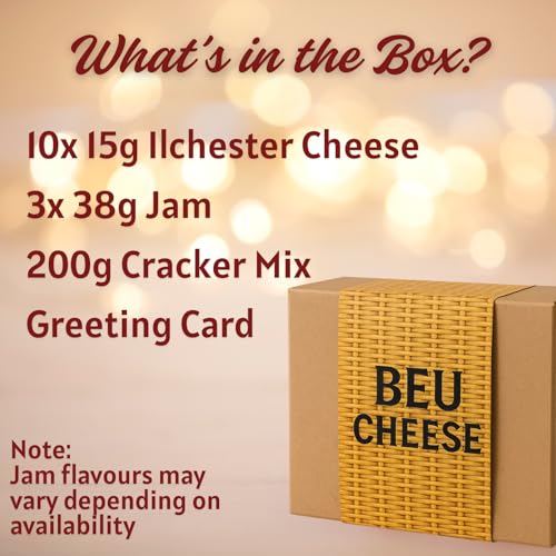 Cheese Hampers Gift Set - 10x Ilchester Cheeses Selection, Jam and Crackers Gifts Set & Card - Cheeseboard Gift Set, Birthday Hamper for Men & Women, Cheese Selection Box - Image 2