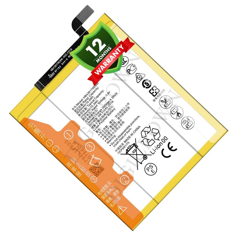 Image of Original HB436178EBW Battery Compatible for Huawei Mate S (CRR-UL00, CRR-L09, CRR-UL20) - (2700mAh) - 1 Year Warranty