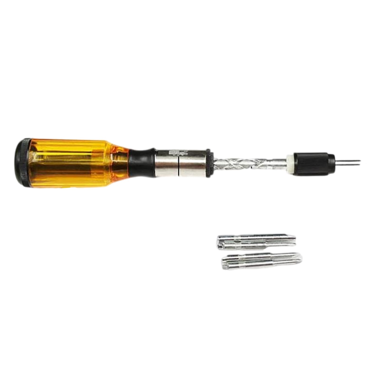 Zhangyezhan Yellow Multiple Bit Screw Driver Ratcheting Screwdriver Semi Automatic Screwdriver Push Pull Wood Handle Ratcheting Screw Driver Push Pull