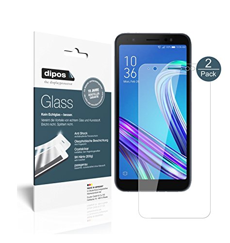 dipos I 2X Protector de Pantalla Compatible con ASUS Zenfone Live L1 ZA550KL Vidrio Flexible Cristal Proteccion 9H