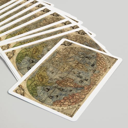 Baraja Panorámica Mapa Mundial 1565, 52 Cartas Poker miniatura 5