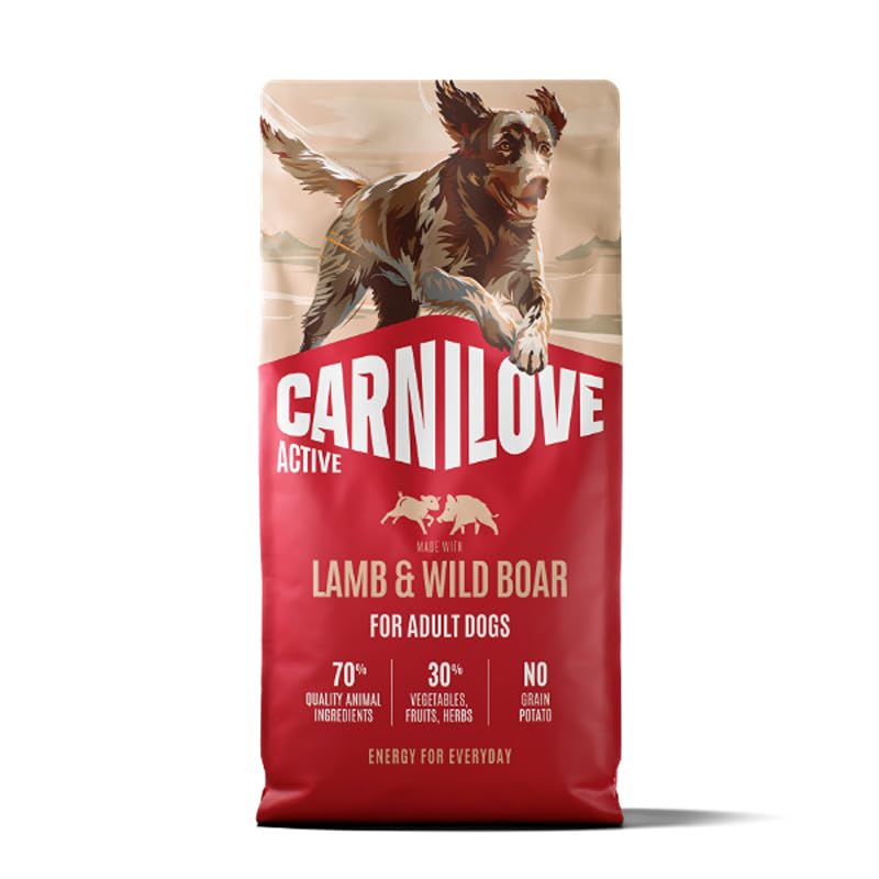 Carnilove Active Lamb & Wild Boar Dog Food 4kg