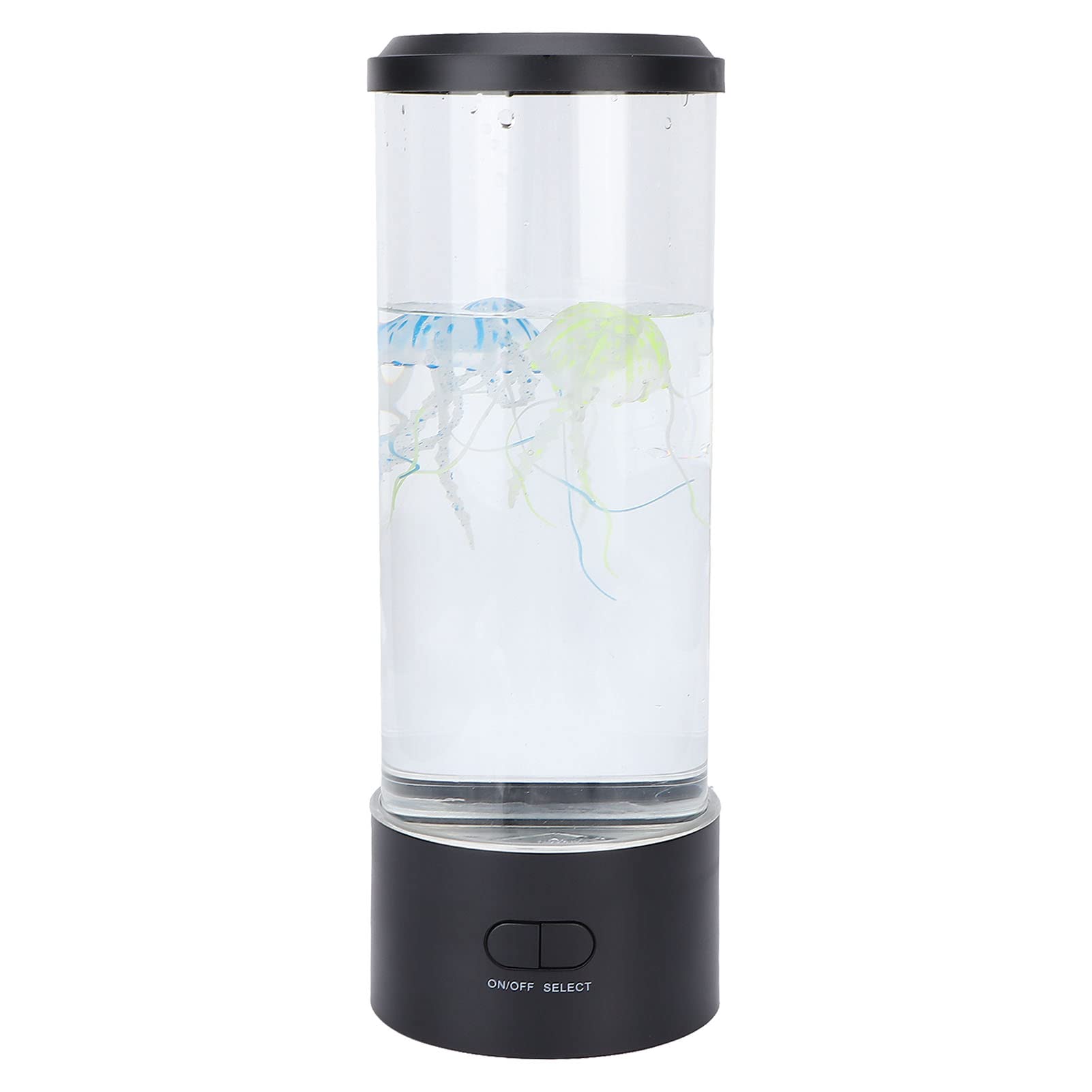 Quallen-Lava-Lampe, schwimmend, USB-Farbwechsel, lebensechtes LED-Aquarium, Nacht-Stimmungslicht, mehrfarbiger Farbverlauf, Schreibtisch-Ambiente-Dekoration für Kinderzimmer,