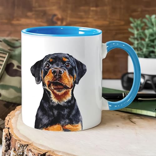 Taza personalizada con retrato de mascota miniatura 4