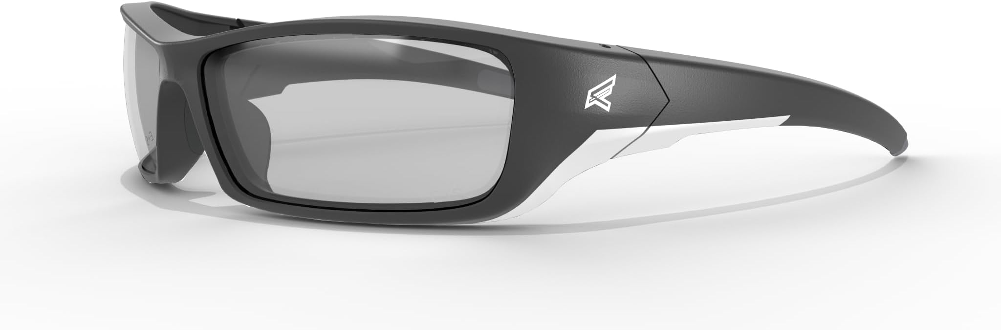 Edge SR111AR Reclus Wrap-Around Safety Glasses, Anti-Scratch, Non-Slip, UV 400, Military Grade, ANSI/ISEA & MCEPS Compliant, 5.04" Wide, Black Frame/Anti-Reflective Clear Lens, One Size