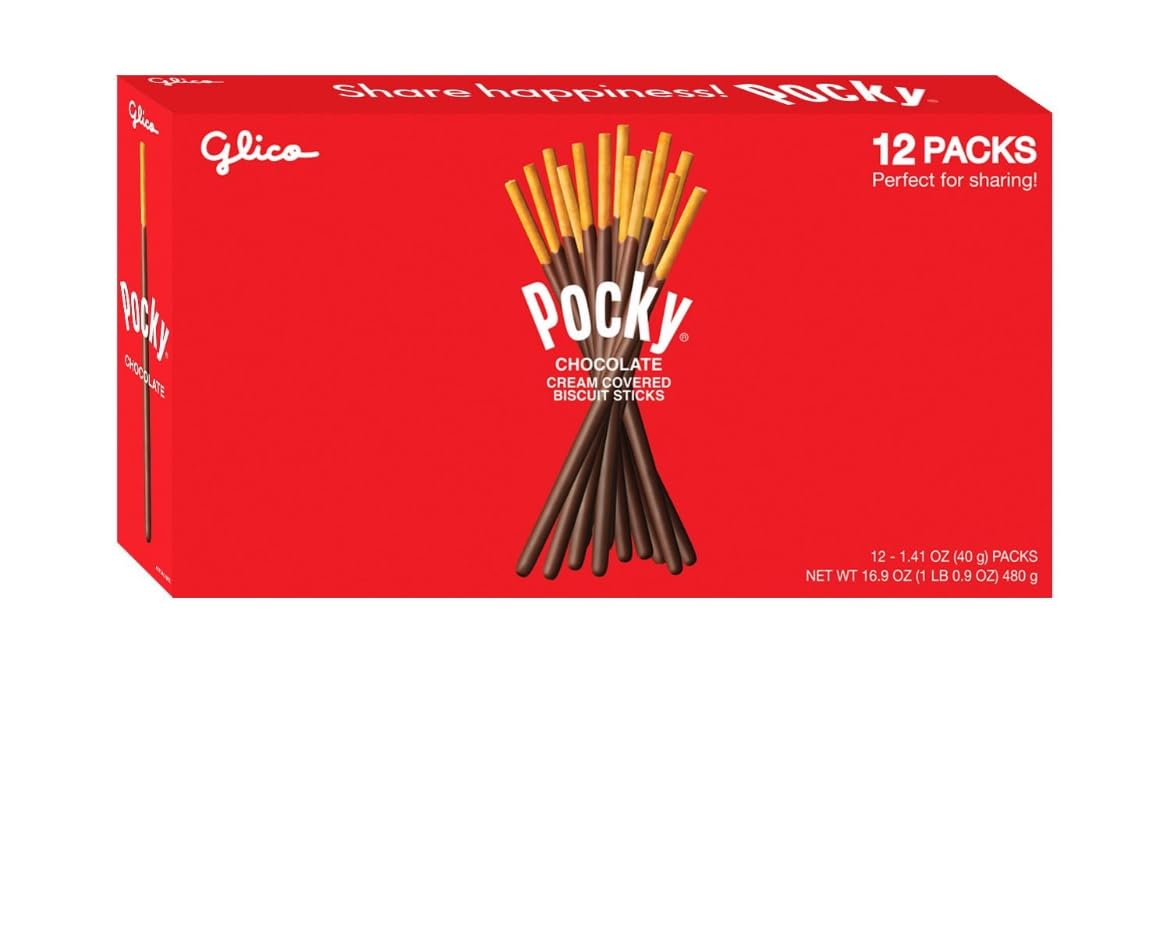 Chocolate Cream Covered Biscuit Sticks 12 pouches 480 grams by Pocky