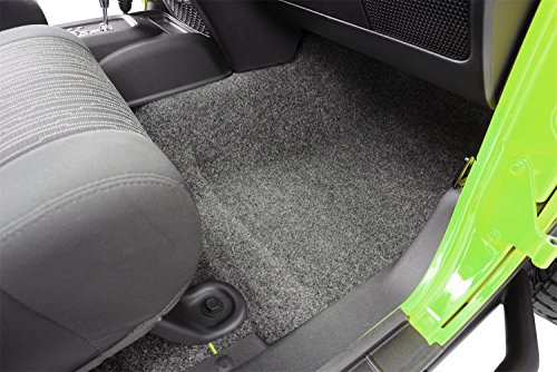 Bedrug - Jeep Liners | 2007 - 2018 Jeep Wrangler Jk Unltd 4 Door, Front Floor Liners (Includes Heat Shields) | Grey - 4 Pc. | Brjk07F4 #TOP6