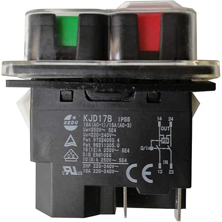 Interruttore A Pulsante Magnetico KJD17 - 220-240V, 5 Pin, IP55 - Per Macchine Utensili E Sicurezza - Foto 7