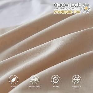 BISELINA French Linen Wrap Around Bed Skirt with Pleated Corner 14-Inch Tailored Drop Natural Flax Cotton Blend Basic Soft Cozy (14" King, Linen) BISELINA French Linen Wrap Around Bed Skirt with Pleated Corner 14 Inch Tailored Drop Natural Flax Cotton Blend Basic Soft Cozy 14 King Linen