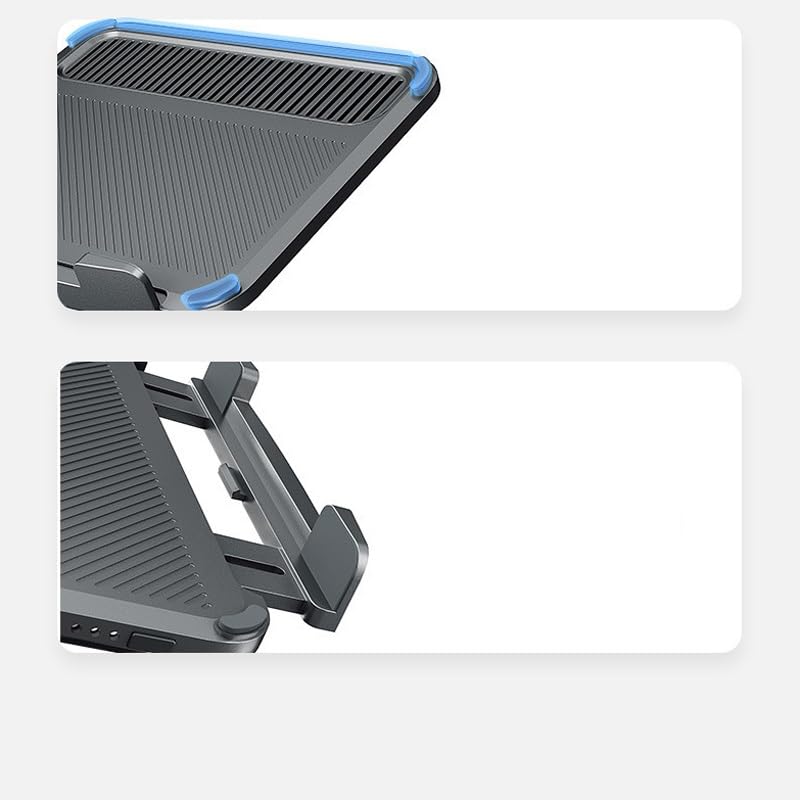 Base para computadora con ventilador y estructura de aluminio miniatura 5