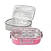 Lille Home 32oz Stainless Steel Leakproof Bento Lunch Box/Food Container with Insulated Lunch Bag | Adults, Men, Women (pink)