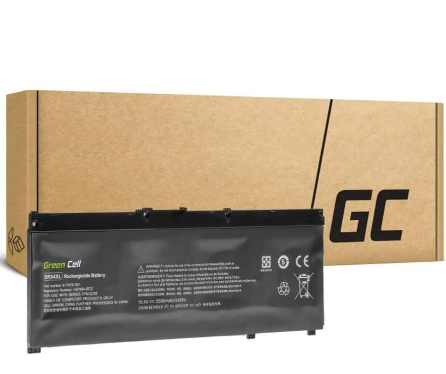 Green Cell Bateria SR04XL do Laptopa HP Omen 15-CE001NG 15-CE020NG 15-DC0008NG 15-DC0200NG 15-DC1005NG 15-DC1015NG 15-DC1021NG 17-CB0006NG 17-CB0221NG Pavilion Power 15-CB003NG 15-CB013NG (3500mAh)