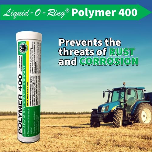Image of Polymer 400 Premium Tractor Grease (14oz) - Great for Bearings, Valves, and More - Made in The USA, Lithium-Complex Based, High-Temperature, Water-Repellent