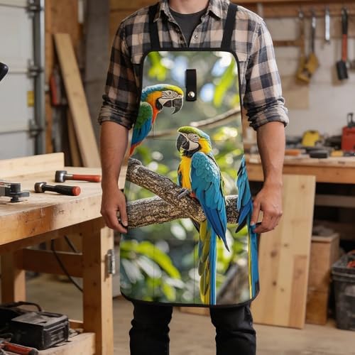Delantal multiusos para taller con diseño colorido miniatura 5