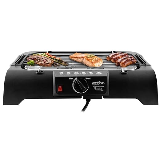 Churrasqueira, Gourmet Bcg1 N, 1200w, Preto, 110v, Britânia