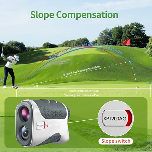 Télémètre de golf 1200m avec pente idéal pour progresser sur le green