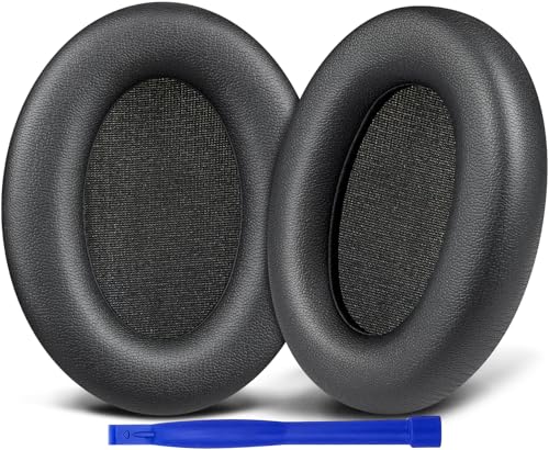 SOULWIT Professional Replacement Ear Pads for Edifier WH700NB, WH700NB Pro Wireless ANC Over-Ear Headphones, Earpads Cushions with Soft Protein Leather, High-Density Noise Isolation Foam - Black