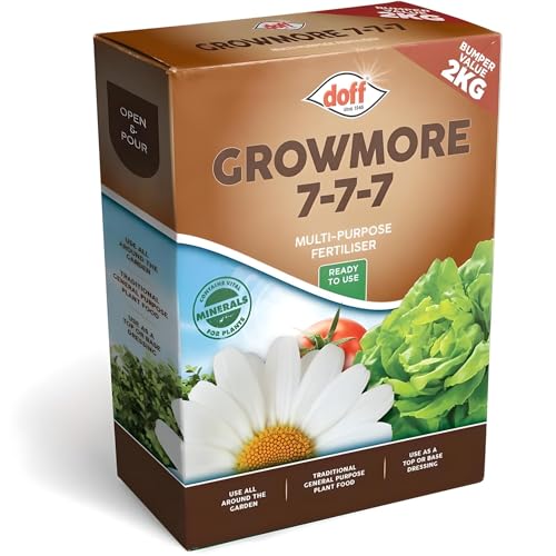 Image of AMK® Doff Growmore 2kg 7-7-7 Natural Multi Purpose Plants Feed Food Fertiliser Healthy Growth Vegetables And Fruits Versatile Garden Gardening Formula