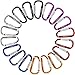 Produktbild Gimars 18 pcs 6 cm mini Karabiner Schlüsselanhänger, Karabinerhaken Alu klein Schlüssel Karabiner für Camping, Angeln, Wandern oder Reisen