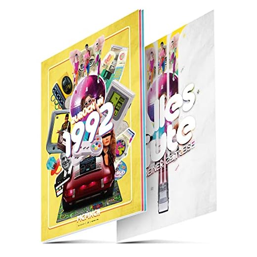 BLCKART De vuelta en 1992 póster de viaje en el tiempo regalo 30 cumpleaños mujeres y hombres regalo de cumpleaños 30 años decoración imágenes