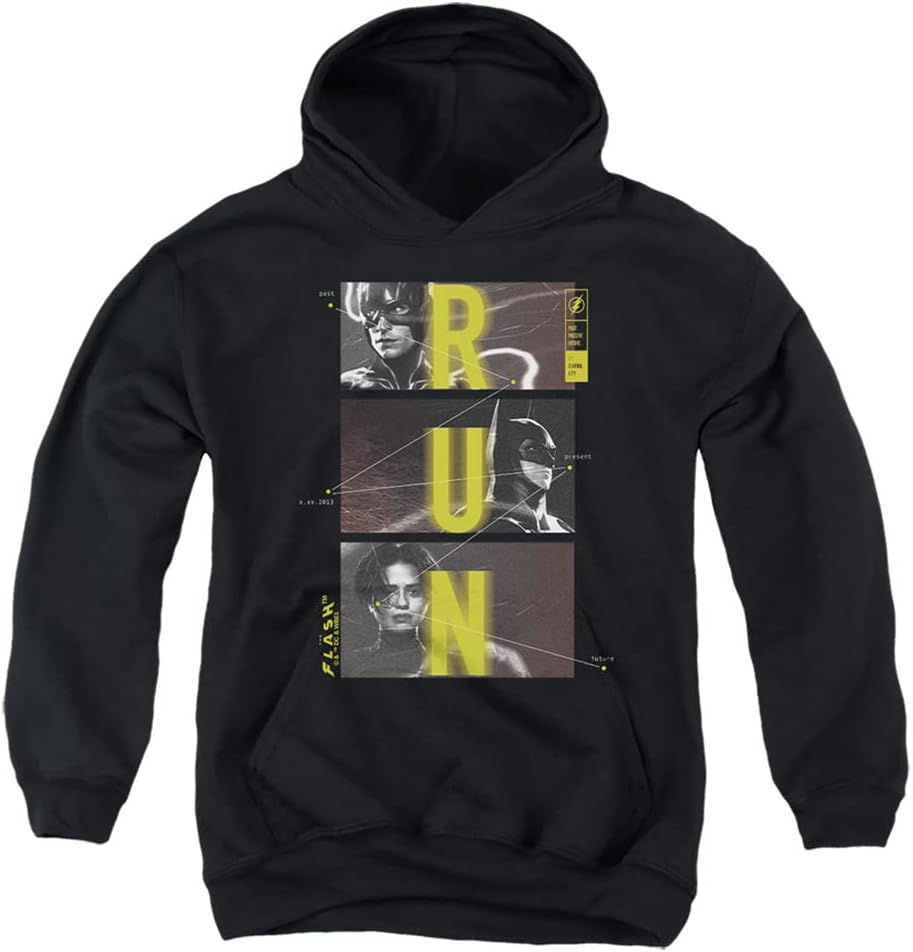 Popfunk The Flash Movie Batman Supergirl Run Youth Kids Boys Hoodie