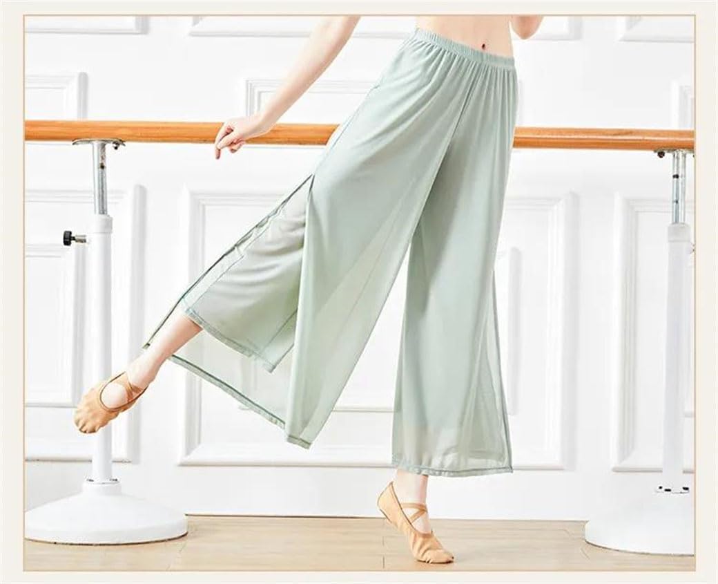 Women's Classical Dance Light Weight Water Yarn Ancient Style Folk Dance Body Rhyme Practice Wear
