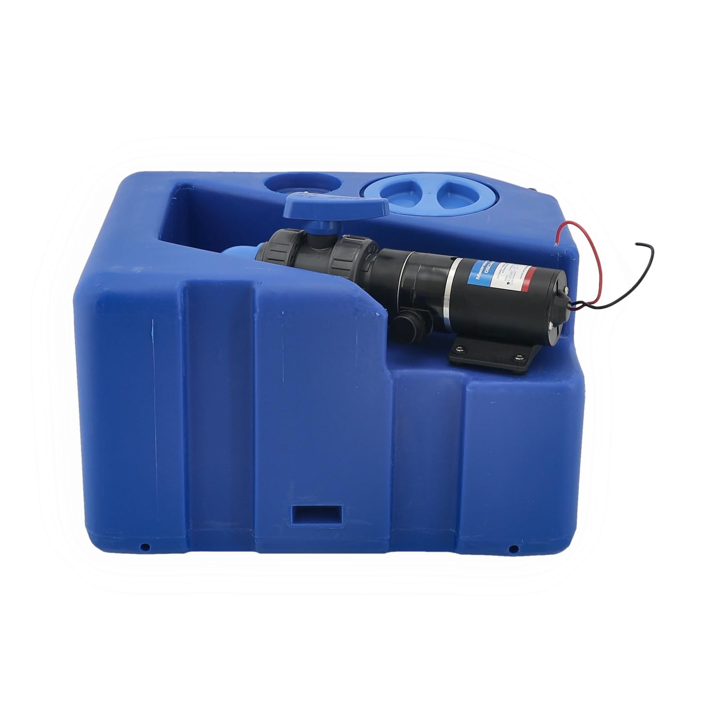 Abwassertank 40, 60, 80, 105 l mit 12 V Pumpe, Schmutzwassertank Fäkalientank Schwarzwassertank Grauwassertank Bootstank Einbautank Tank für Boot, Wohnmobil, Wohnwagen, Camping...