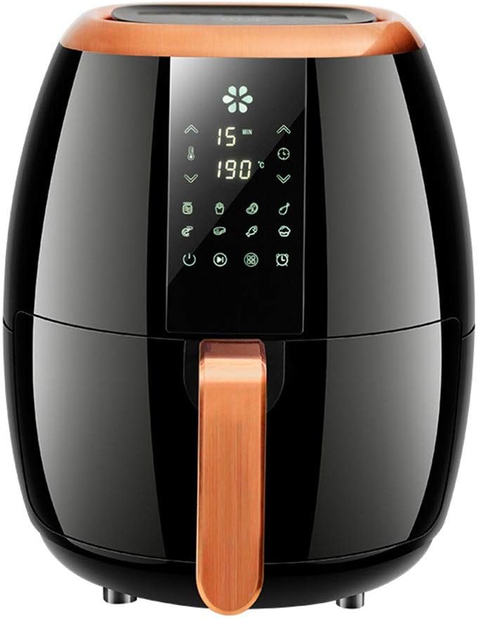 Freidora eléctrica Air Fryer Multifuncional sin Aceite - Negro 33x26x26cm 1 Air Fryer Freidora eléctrica Multifuncional de Gran Capacidad sin Humo de Aceite Máquina Inteligente de Papas Fritas Reemplace la freidora Profunda (Color: Negro, Tamaño: 33x26x26cm) (Negro