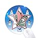 DIYthinker Animal Forma de Corazon Cartoon Butterfly Muñeco de Nieve Mouse Pad Redondo Star Mat