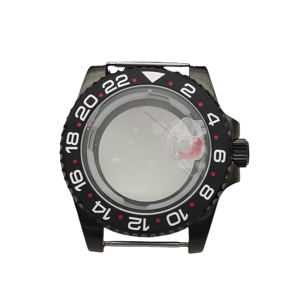 40mm Taucher Uhrengehäuse Modifizierung Kit, für NH35 NH36 Werk 28,5mm Zifferblatt, Ersatz Wasserdichtes Uhrengehäuse für Rolex