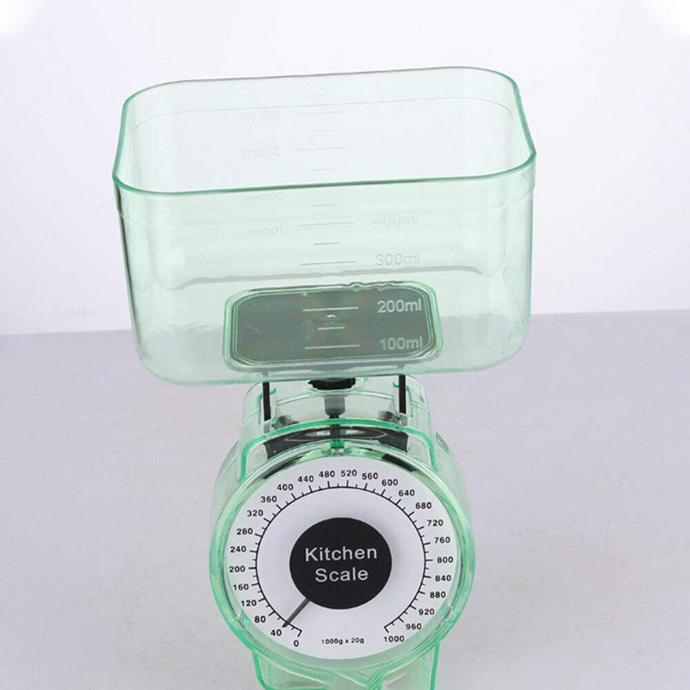 Bilancia Da Cucina Meccanica Da 1 Kg - Compatta, Con Ciotola, Per Alimenti Solidi E Liquidi - Foto 9