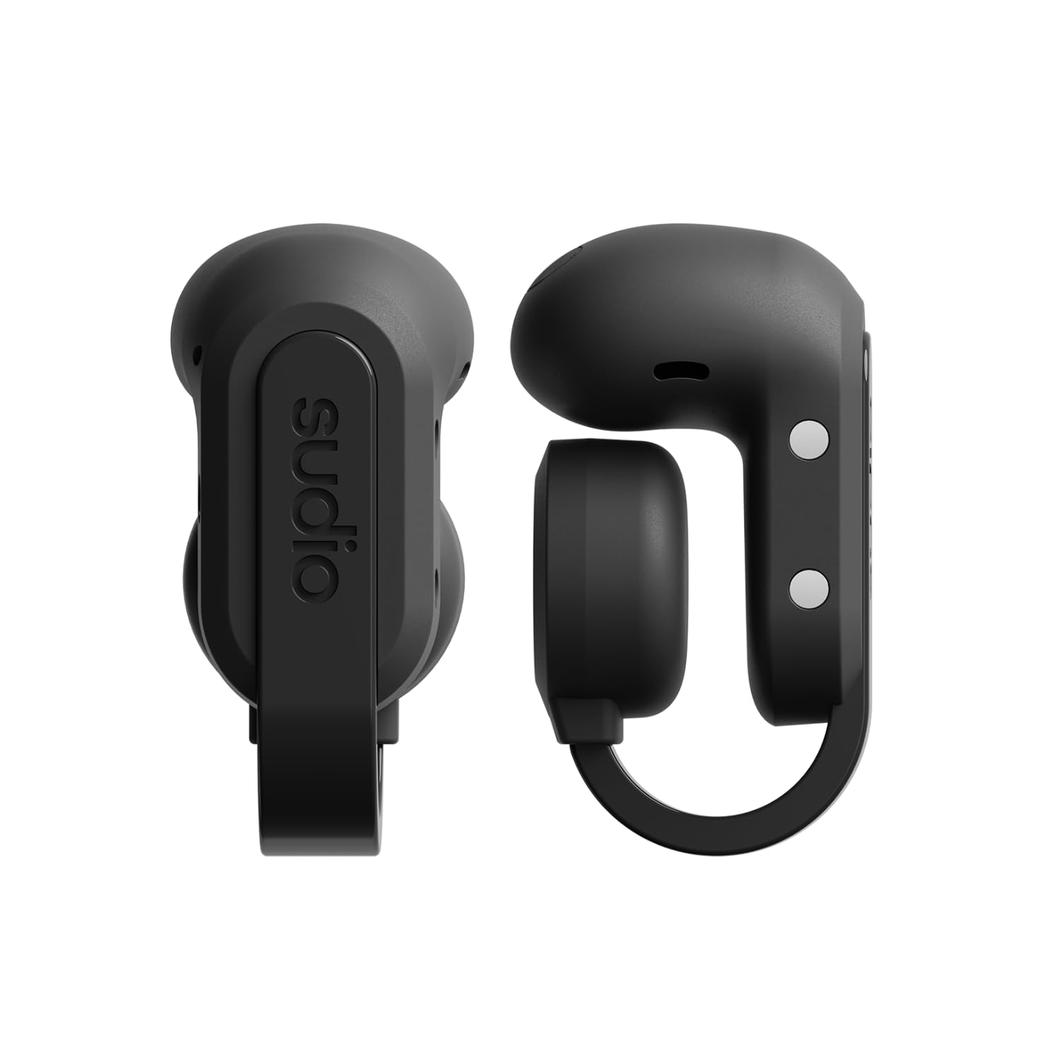 sudio B3 Noir Minuit - La Pince d'oreille Open Air. Fabriqué à partir de Plastiques recyclés. Casque Ouvert, Technologie de Conduction osseuse, Bluetooth 5.4, résistance à l'eau IPX4.